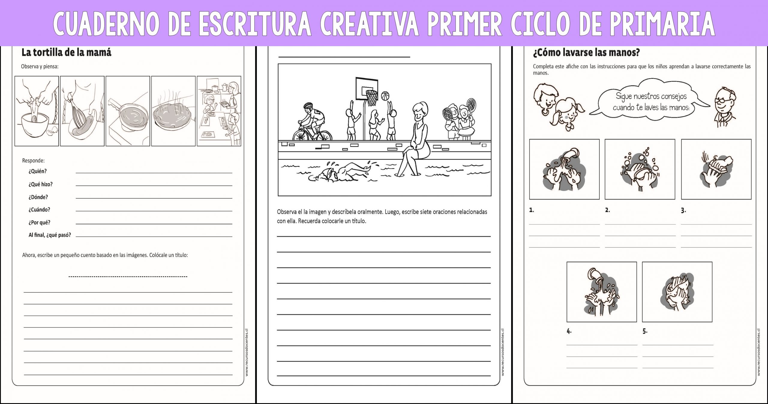 CUADERNO DE ESCRITURA CREATIVA PRIMER CICLO DE PRIMARIA