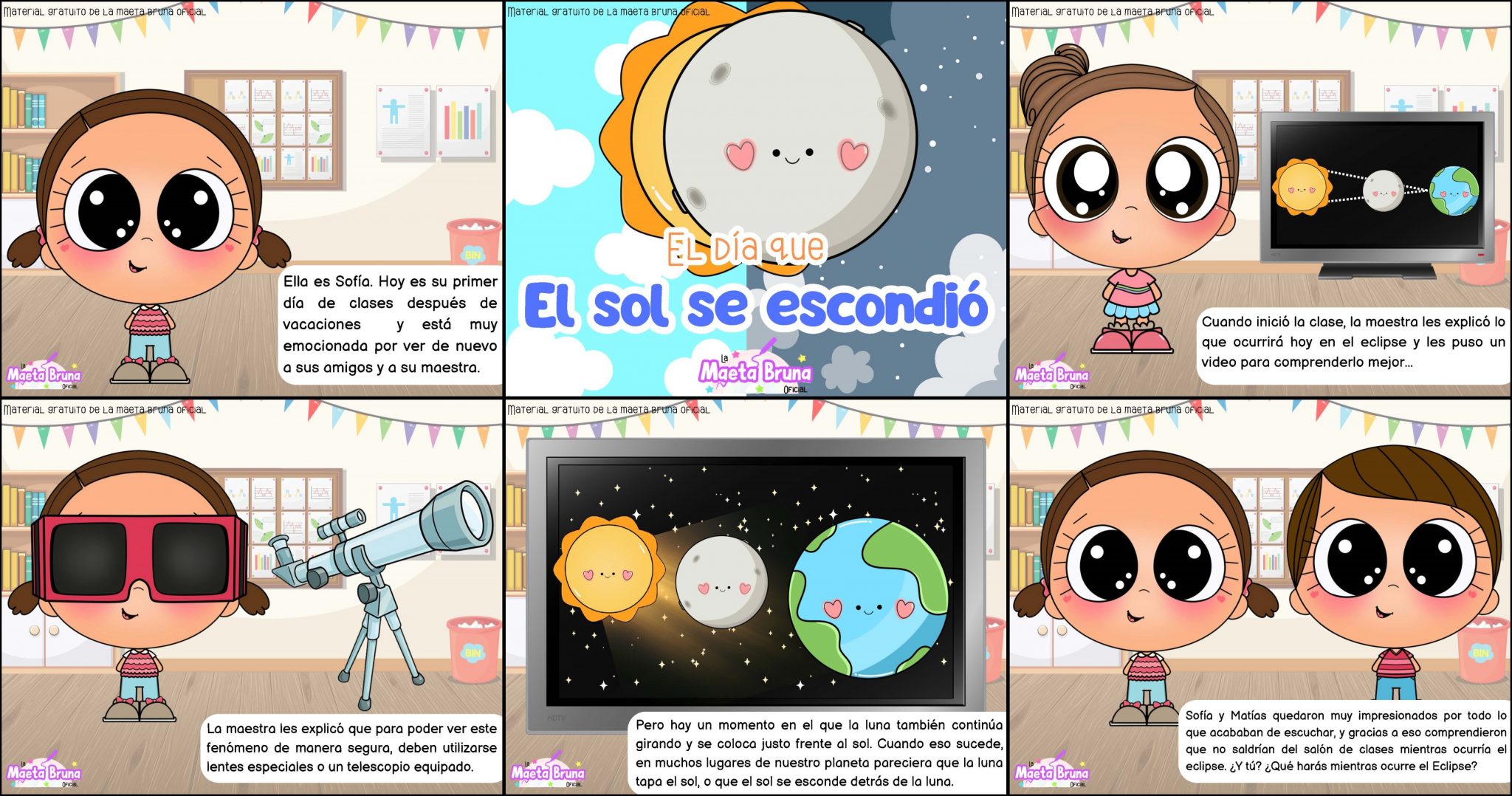 CUENTO EL DÍA QUE EL SOL SE ESCONDIÓ - Imagenes Educativas