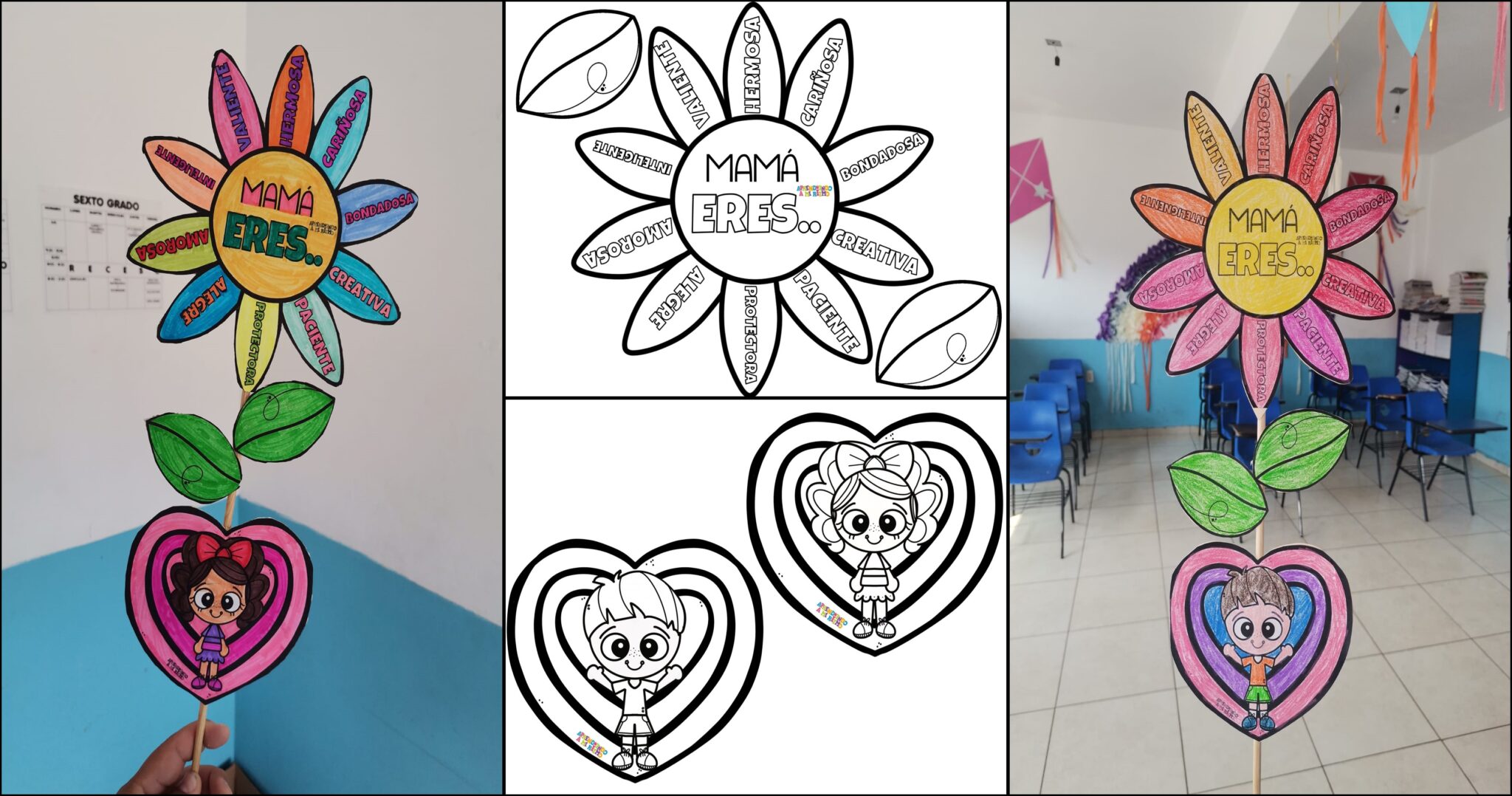 Manualidad Especial Día de la Madre recortable - Imagenes Educativas