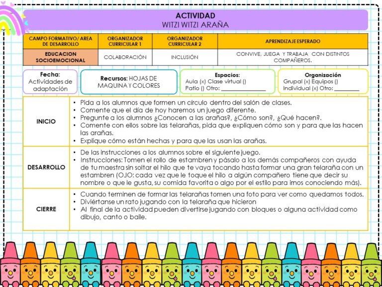Plan para la semana de adaptación - Imagenes Educativas