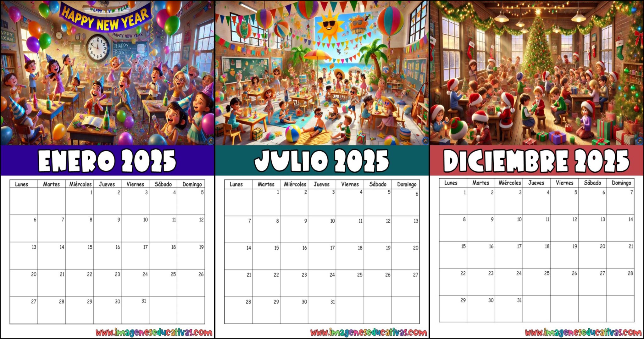 Calendario escolar 2025 enero 2