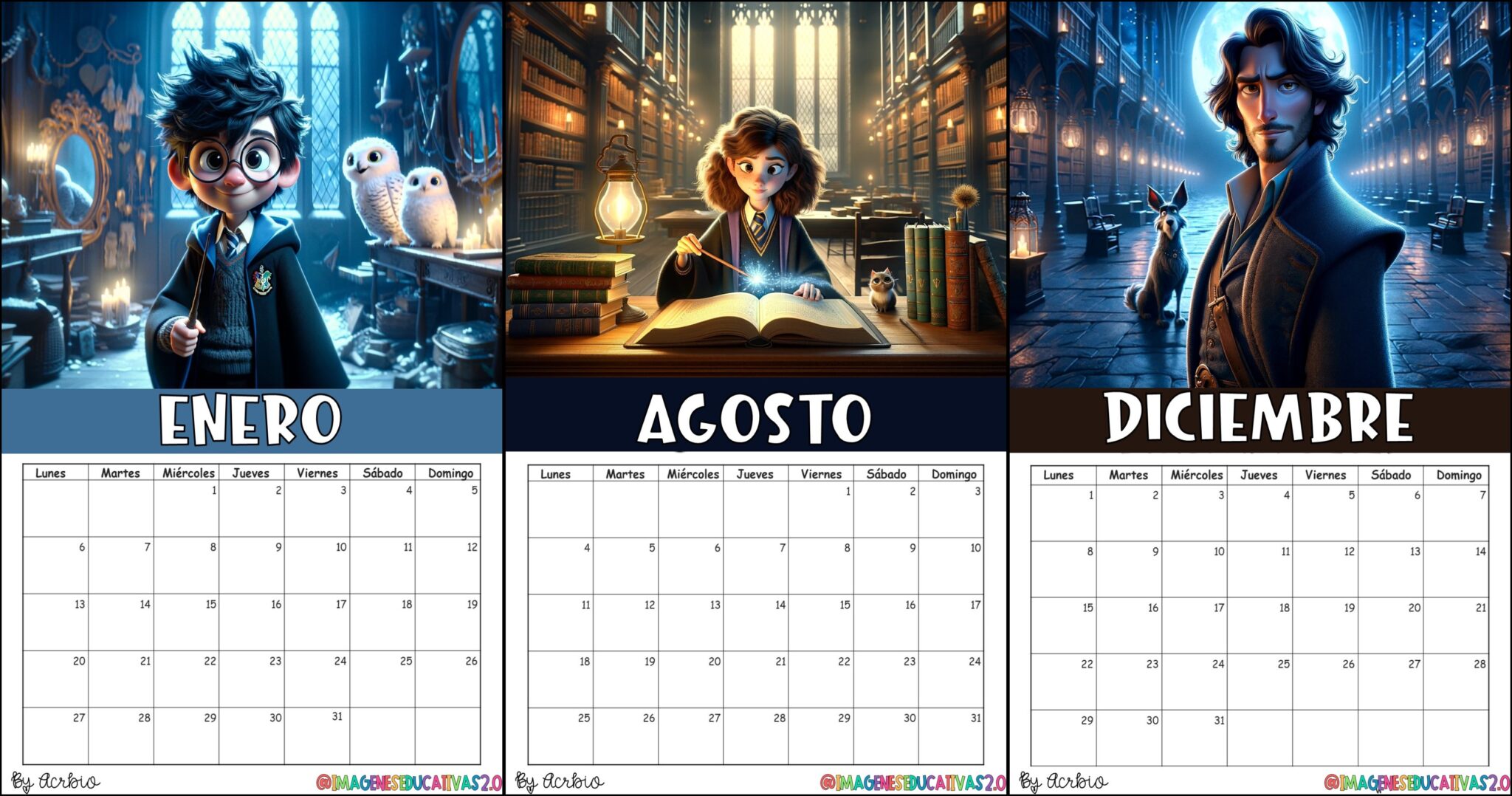 Calendario Harry Potter 2025 Imagenes Educativas Calendario Harry Potter 2025 0 2048x1078
