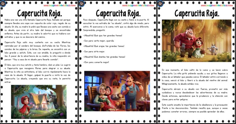 Cuentos Clásicos " Caperucita Roja" cuaderno de actividades - Imagenes