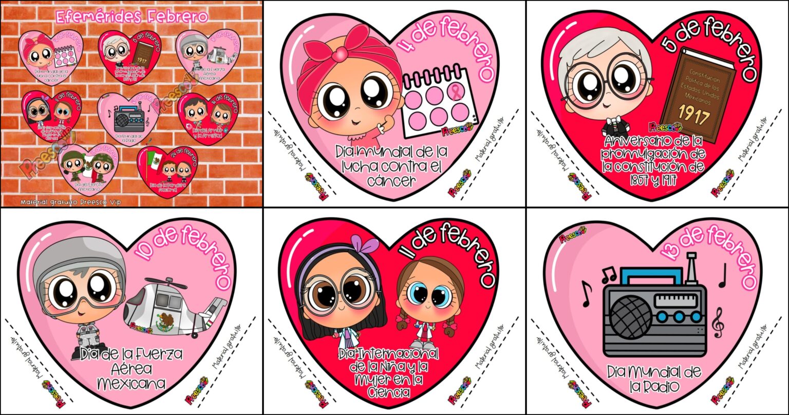 Efemérides Febrero 2025 10 Imagenes Educativas