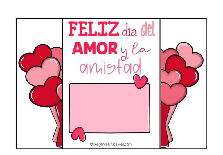 Tarjetas Día del Amor y la Amistad - Imagenes Educativas