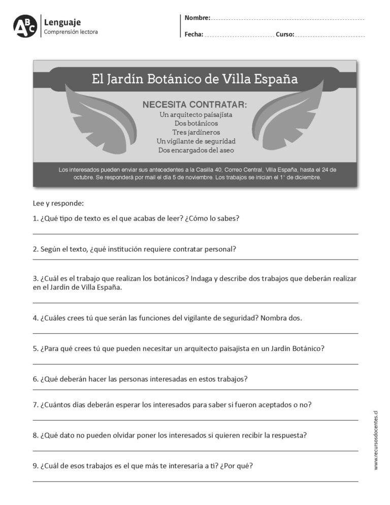 Conjunto de 15 fichas para trabajar la comprensión lectora 3º y 4º ...