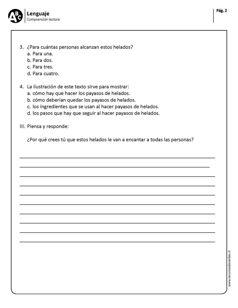 40 fichas de compresión lectora primer ciclo - Imagenes Educativas