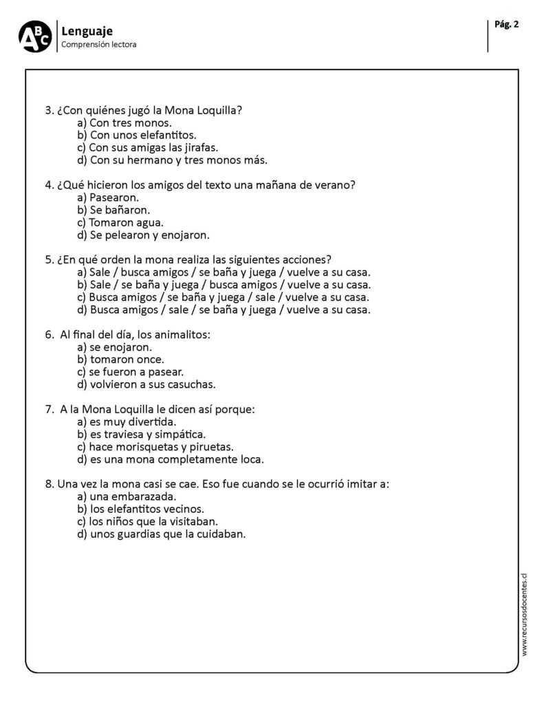 40 fichas de compresión lectora primer ciclo - Imagenes Educativas