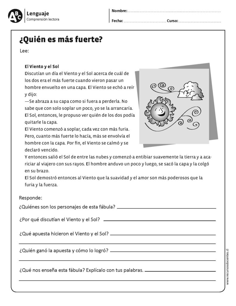 40 fichas de compresión lectora primer ciclo - Imagenes Educativas