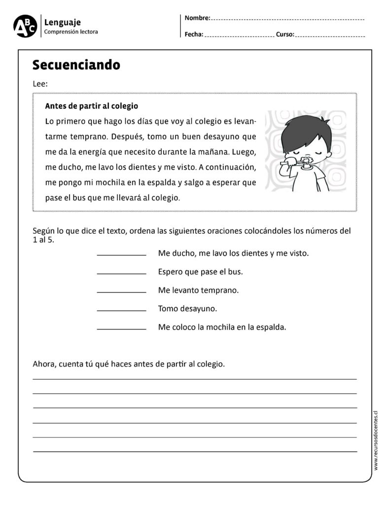 40 fichas de compresión lectora primer ciclo - Imagenes Educativas