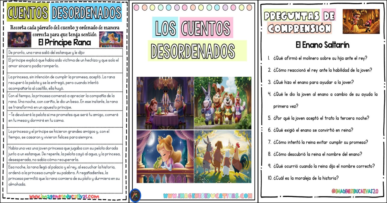 Cuentos clásicos desordenados para niños de primaria - Imagenes Educativas