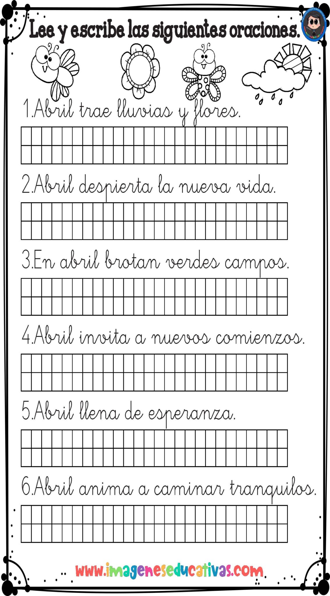 LEE Y ESCRIBE LAS SIGUIENTES ORACIONES III_Página_10 - Imagenes Educativas