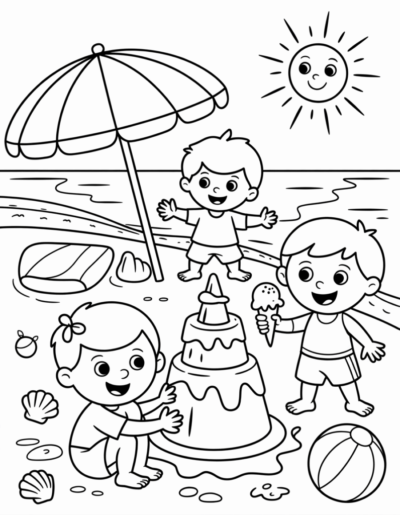 Dibujos Para Colorear Infantiles Imprimir Y Pintar VERANO Imagenes Dibujos Para Colorear Infantiles Imprimir Y Pintar VERANO Imagenes