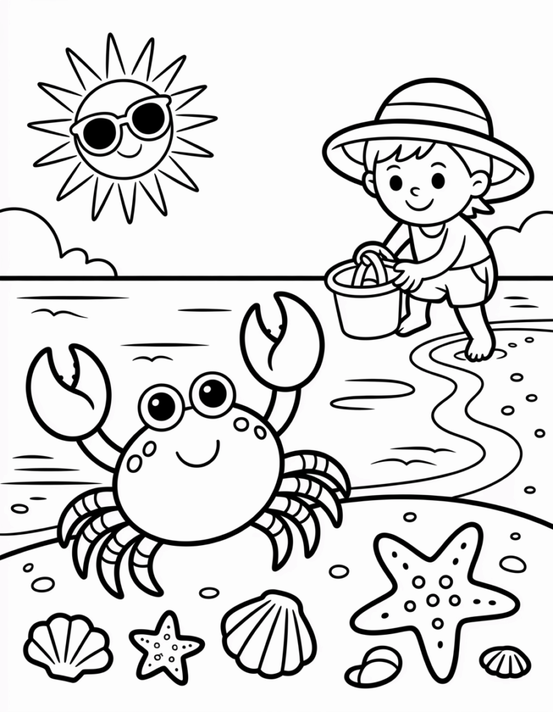 Dibujos Para Colorear Infantiles Imprimir Y Pintar VERANO Imagenes 
