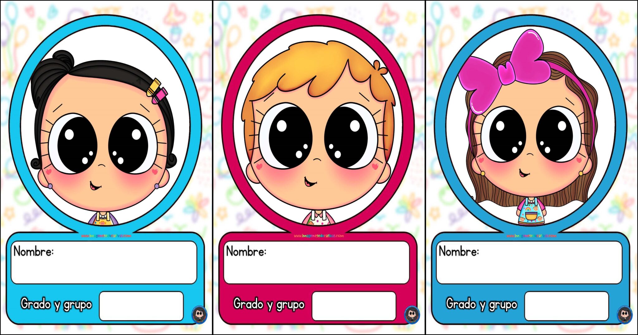 gafetes para niños Archivos - Imagenes Educativas