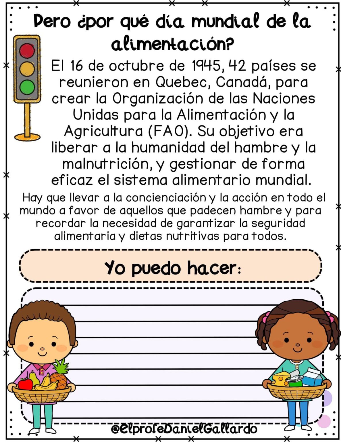16 de Octubre Día Mundial de la Alimentación Actividades Educativas ...