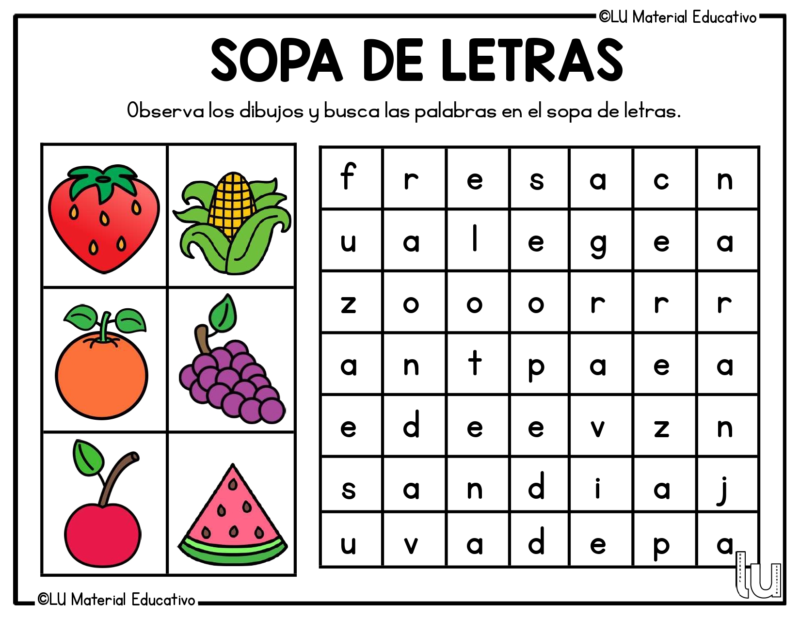 Sopas De Letras Para Infantil Y Primaria Imagenes Educativas Sopas De Letras Para Infantil Y Primaria Imagenes Educativas