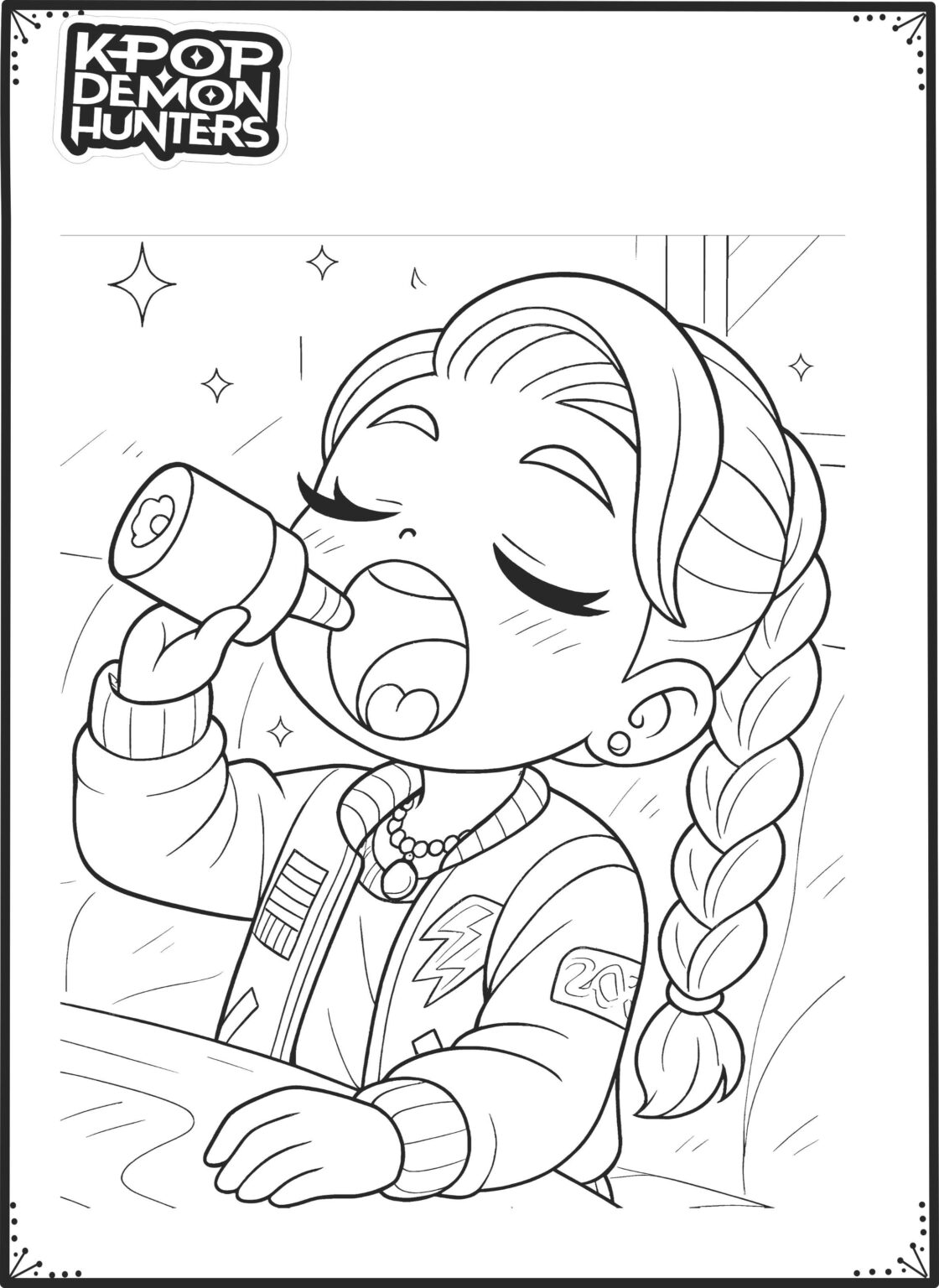 Libro para colorear de las Guerreras K pop - Imagenes Educativas