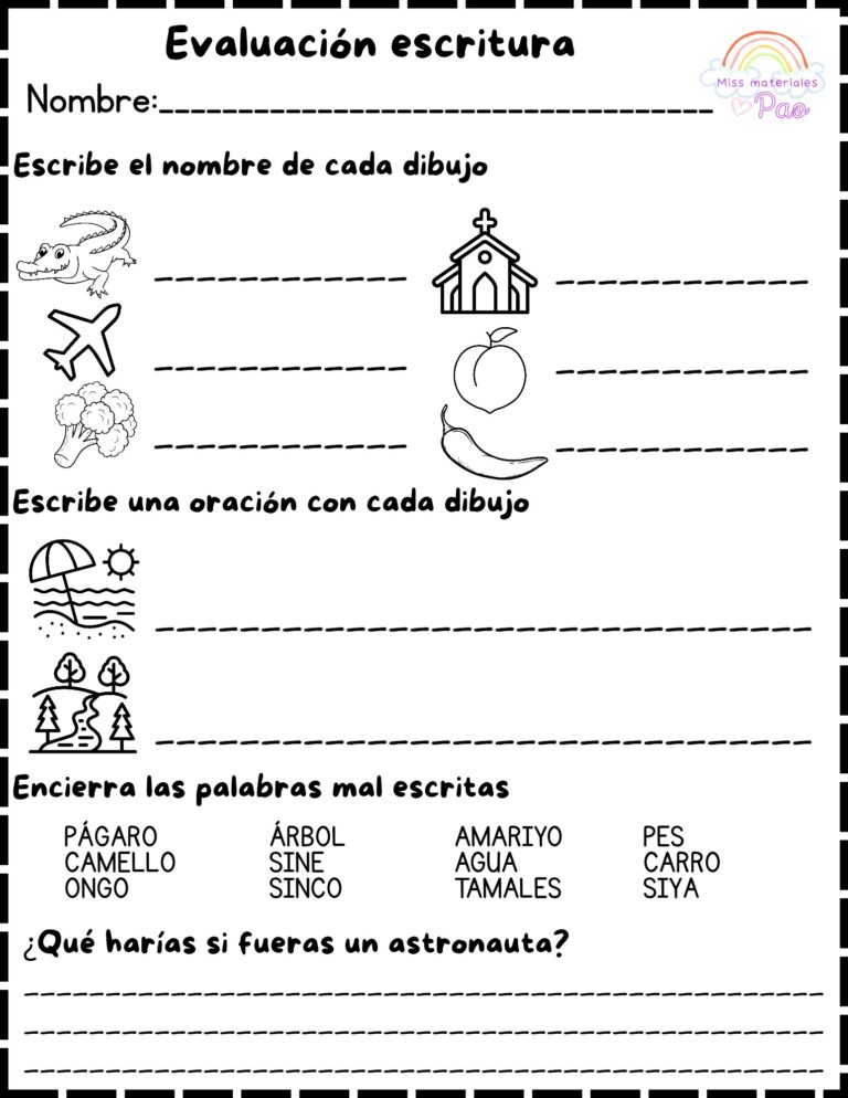 Fichas de oraciones para niños en PDF refuerza la comprensión lectora ...