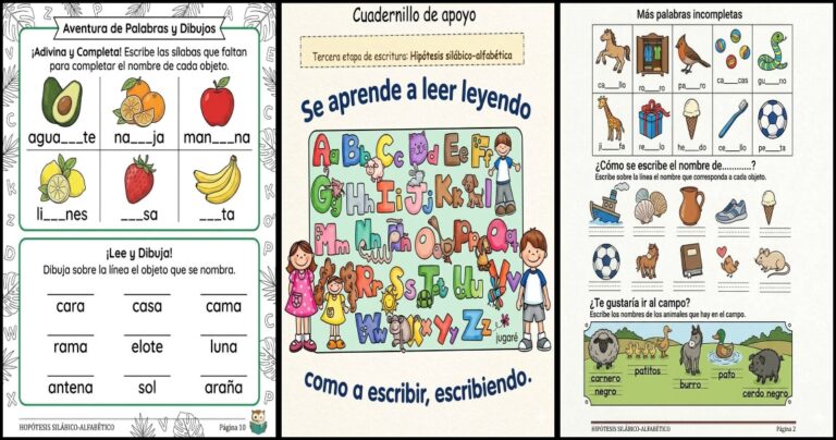 Método silábico actividades con las letras m - s -t - l - r - p ...