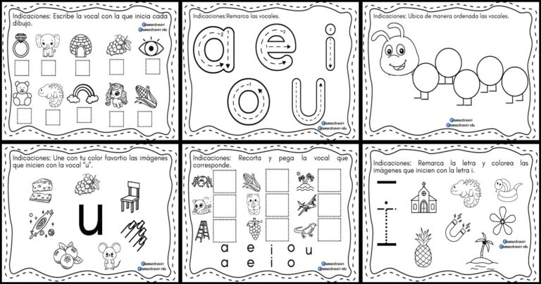 Cuadernillo para trabajar las vocales - Imagenes Educativas