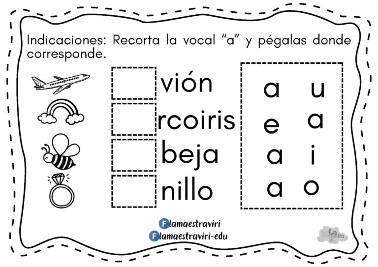 Cuadernillo para trabajar las vocales - Imagenes Educativas