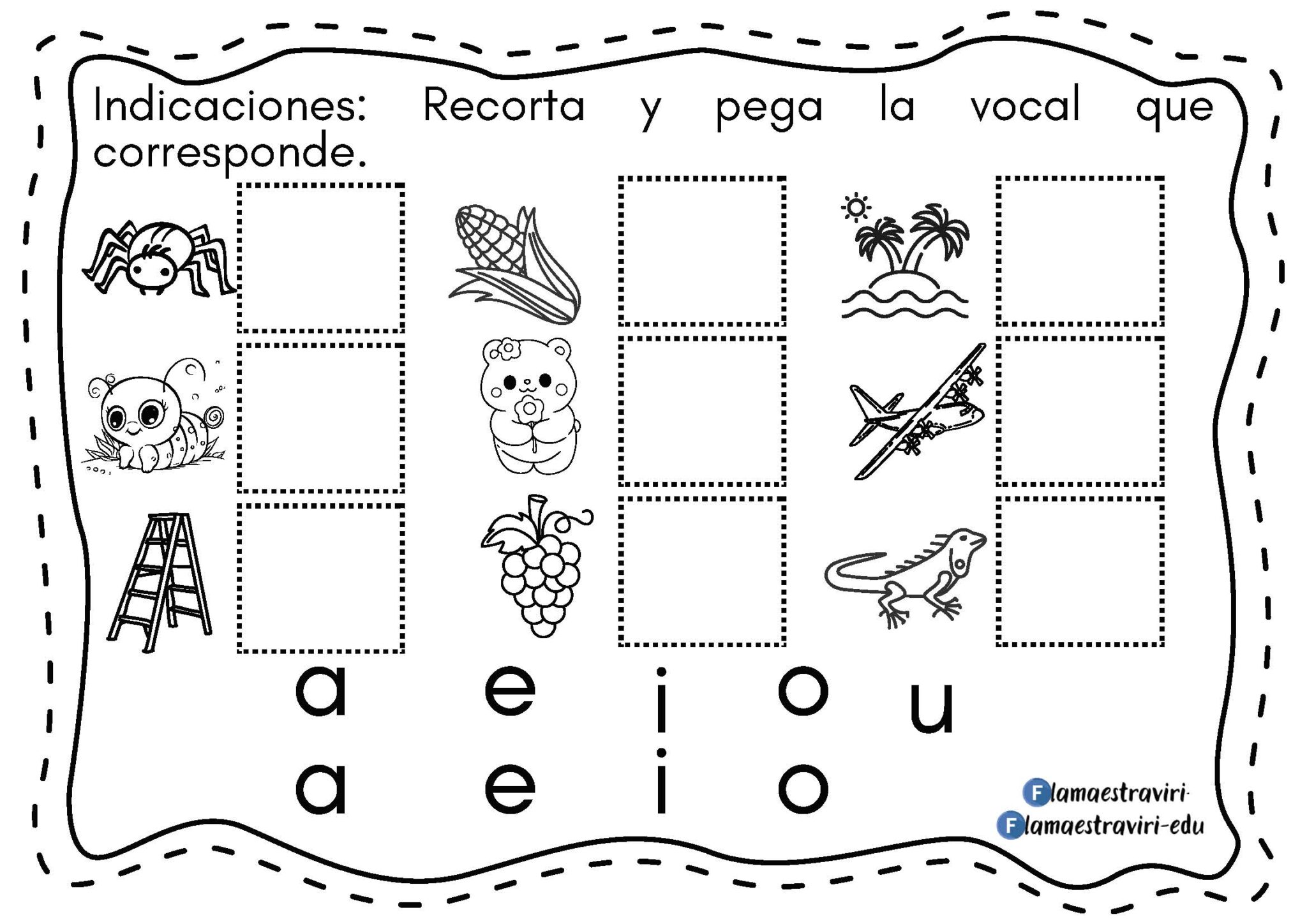 Cuadernillo para trabajar las vocales - Imagenes Educativas