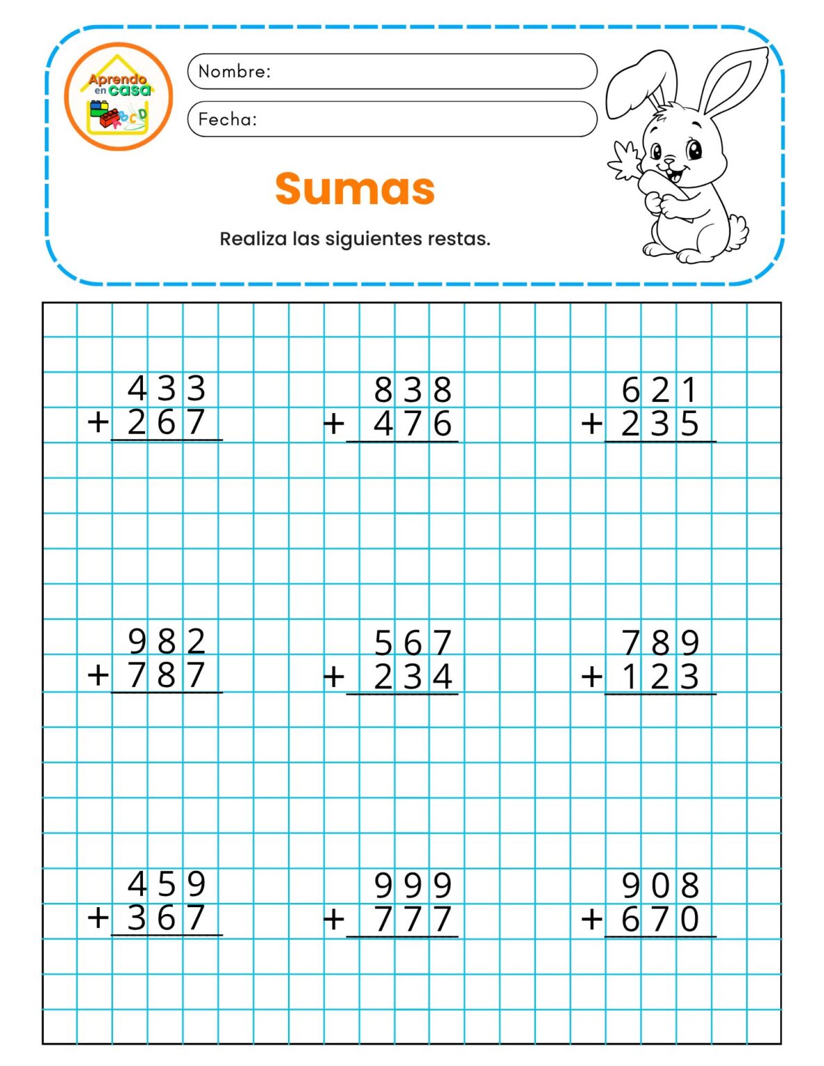 Fichas matemáticas para Educación Primaria (11) - Imagenes Educativas