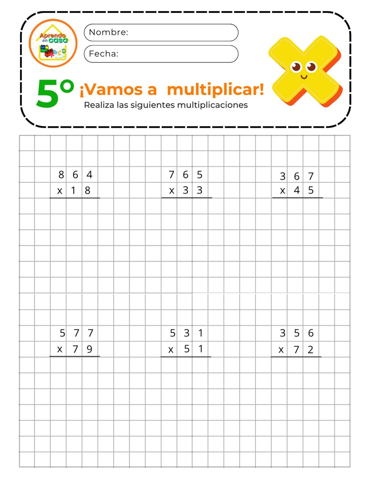 Fichas matemáticas para Educación Primaria - Imagenes Educativas
