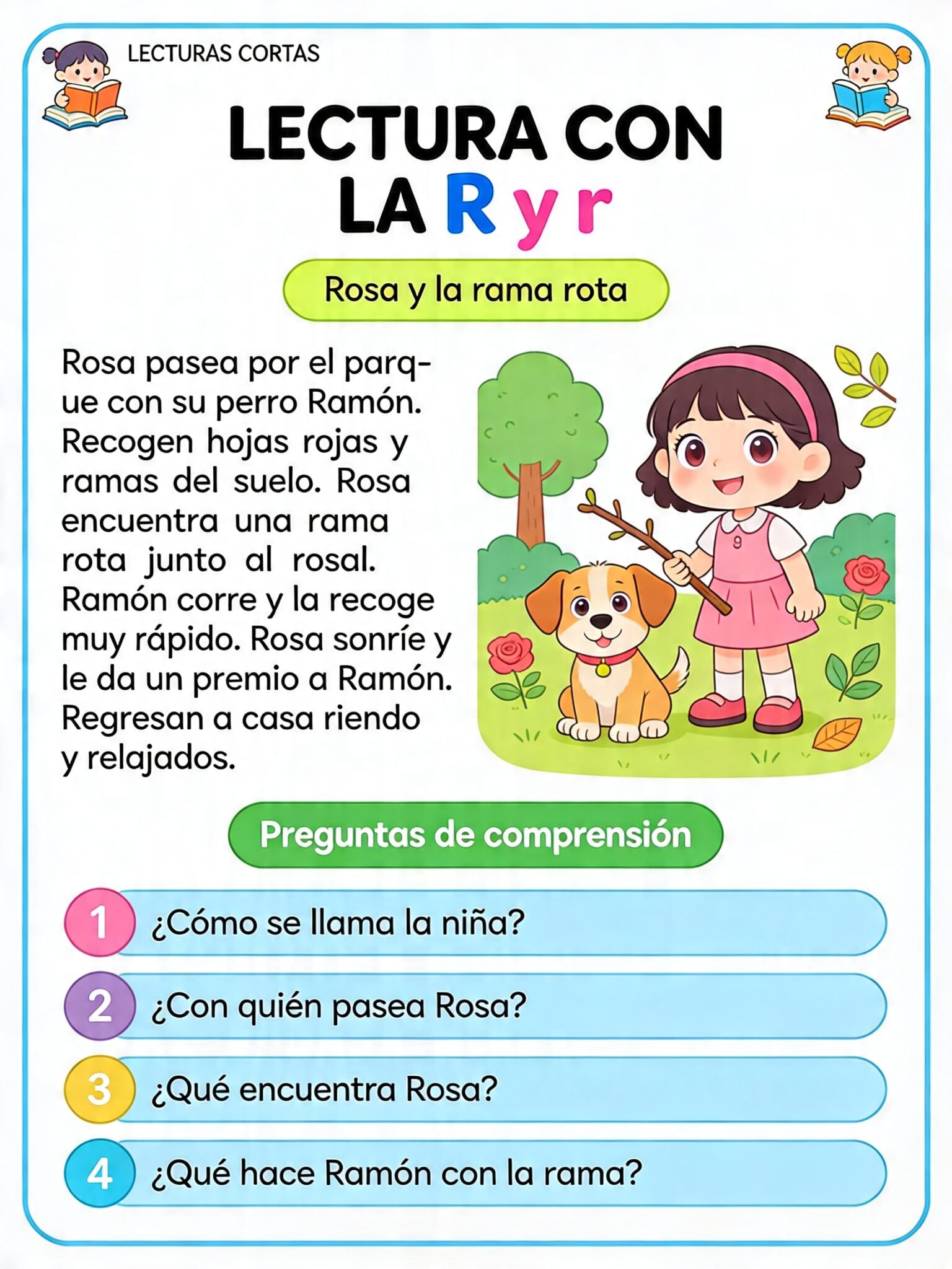 Fichitas de Comprensión Lectora - Imagenes Educativas