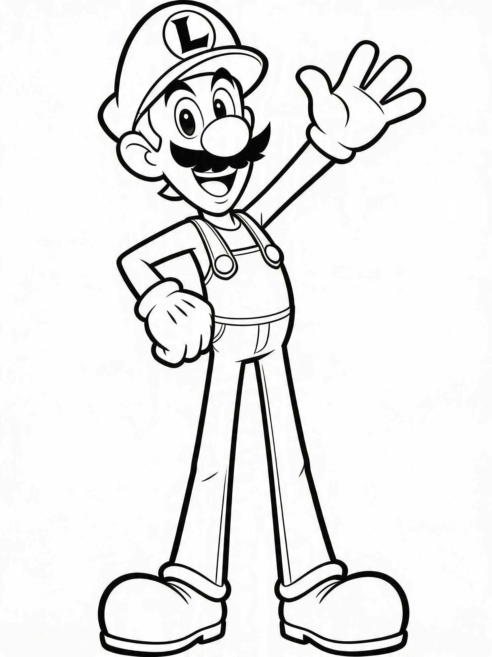 Libro para colorear Super Mario Galaxy - Imagenes Educativas