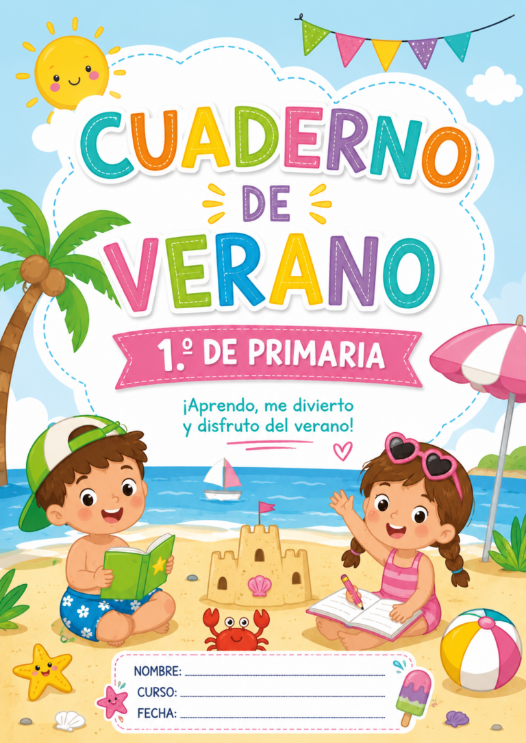 Cuaderno de Repaso Verano 2026 1º de Primaria y Primer Grado - Imagenes ...