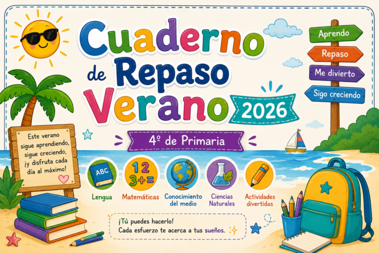 Cuaderno de Repaso Verano 2026 3º de Primaria y Tercer Grado - Imagenes ...