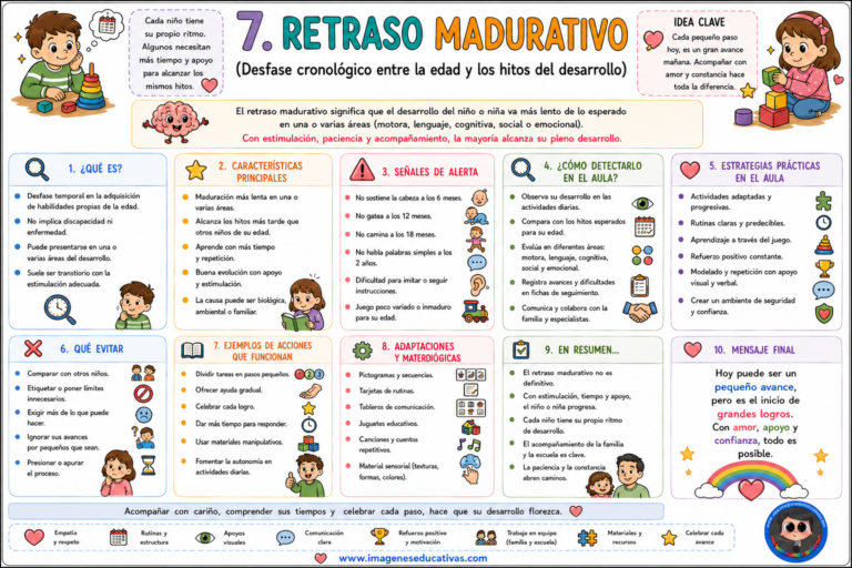 Tabla Neae 15 Apoyos Visuales para Alumnos NEAE - Imagenes Educativas