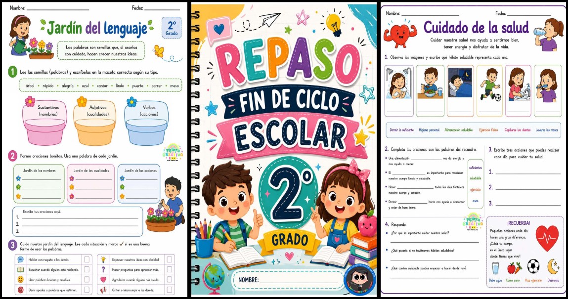 Cuaderno de Repaso Verano 2026 5º de Primaria y Quinto Grado - Imagenes ...