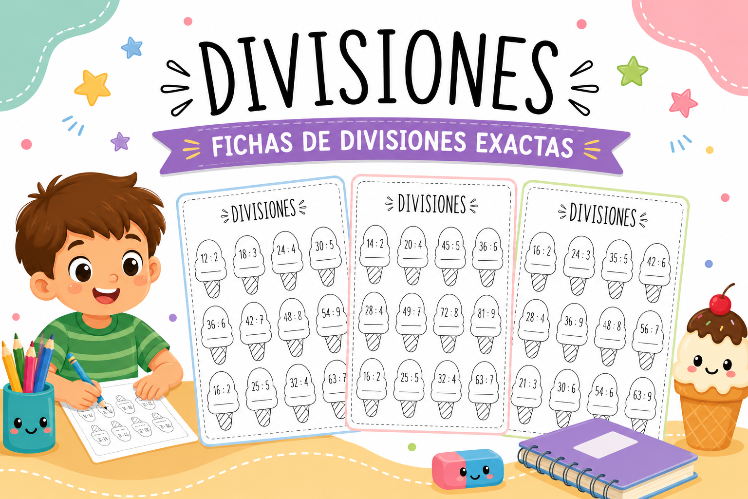Fichas para dominar la escritura de los números - Imagenes Educativas